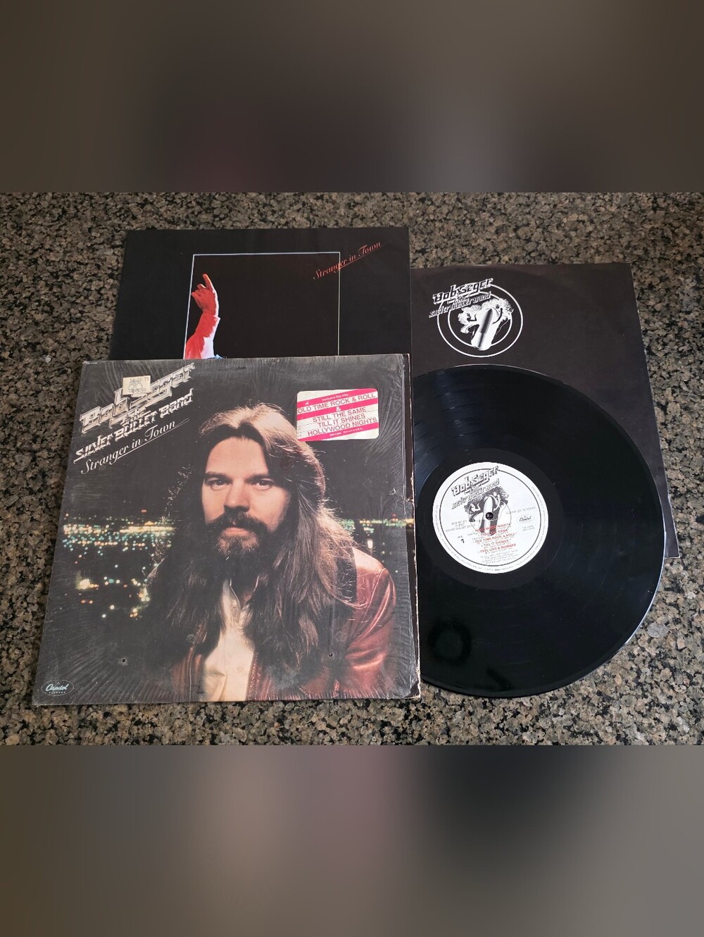 Bob Seger Stranger In Town Vinyl LP Record Album in Shrink Hype Sticker Insert